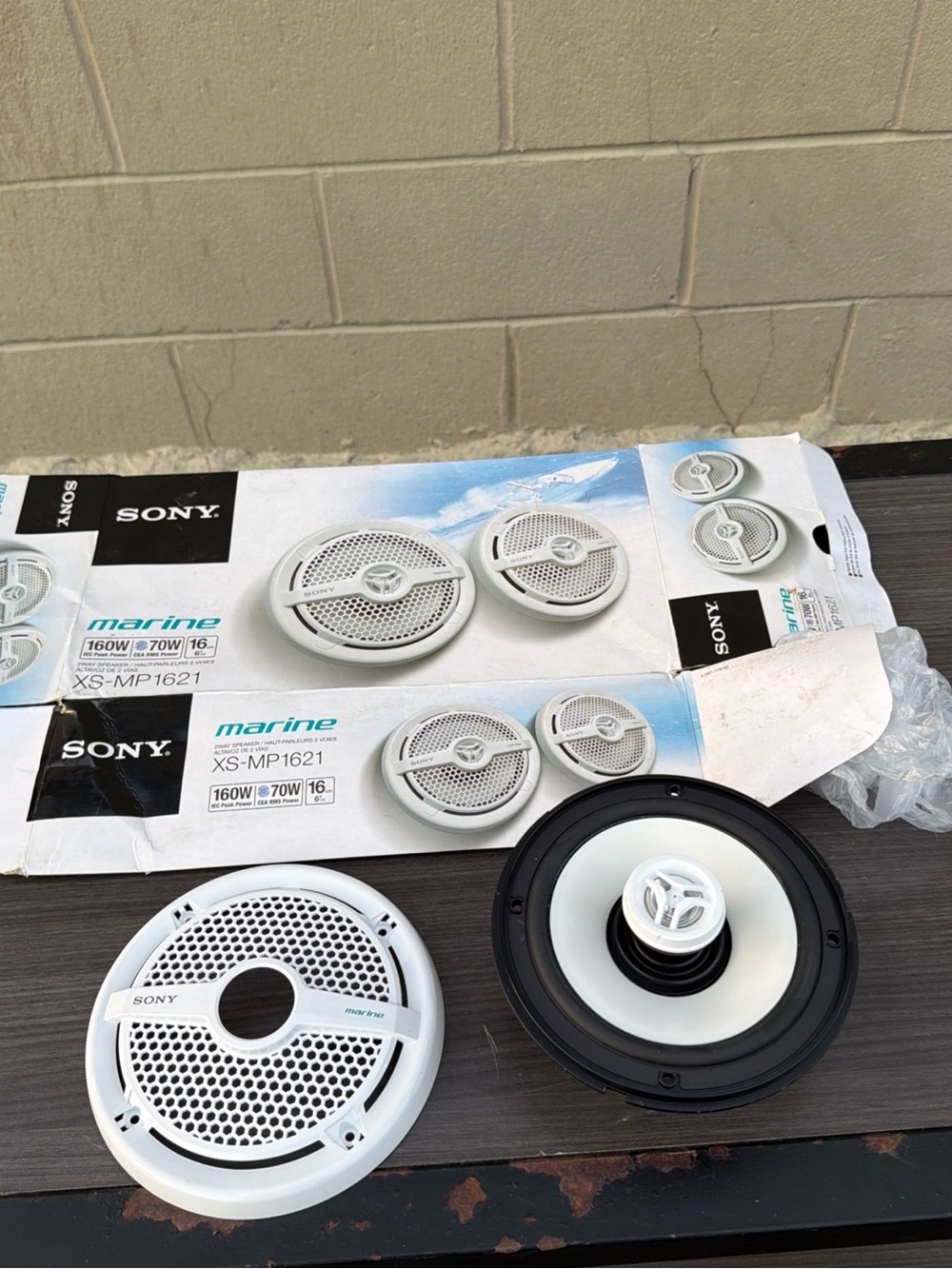 Sony XS-MP1621 6.5 in (16 cm) 2-Way Coaxial Marine Speaker (1 Speaker)
